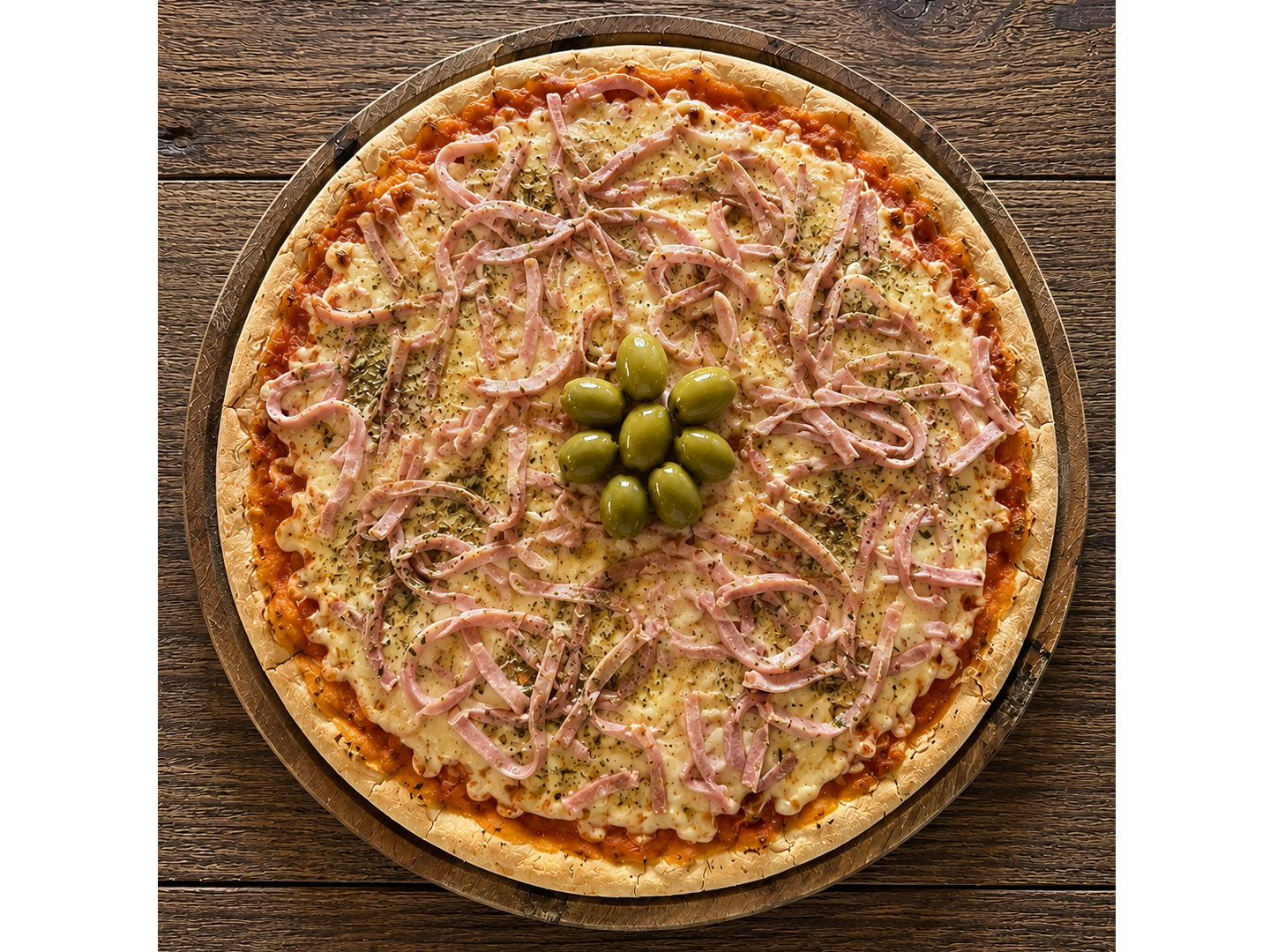Pizza de jamón