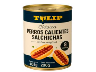 REF 92 Salchichas Perritos Calientes 200 Grs Tulip