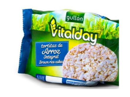 REF 118 GULLON TORTITA ARROZ INTEGRAL VITALDAY 115,2 GRS