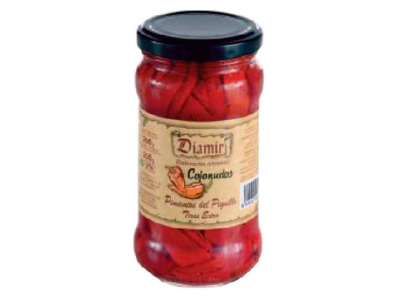 REF 86 Pimiento Piquillo Tiras Asado Tarro 314ml Diamir