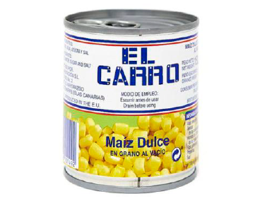 REF 91 MAIZ DULCE GRANO 1/4 140 GRS. EL CARRO