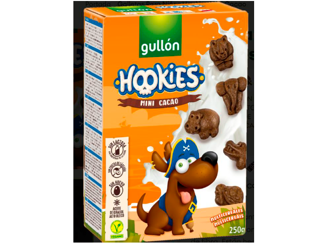 REF 107 GULLON HOOKIES MINI CACAO  250GR