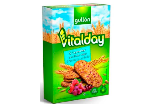 REF 120 GULLON VITALDAY 5 CEREALES Y FRUTOS ROJOS 240GR
