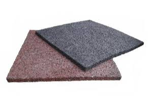 PISO DE CAUCHO RECICLADO 1X1X10MM