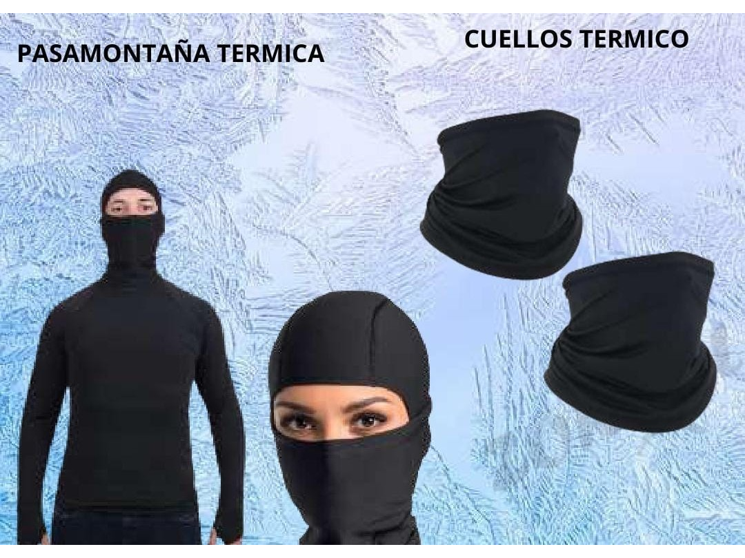 Pasamontañas y cuello polar térmico
