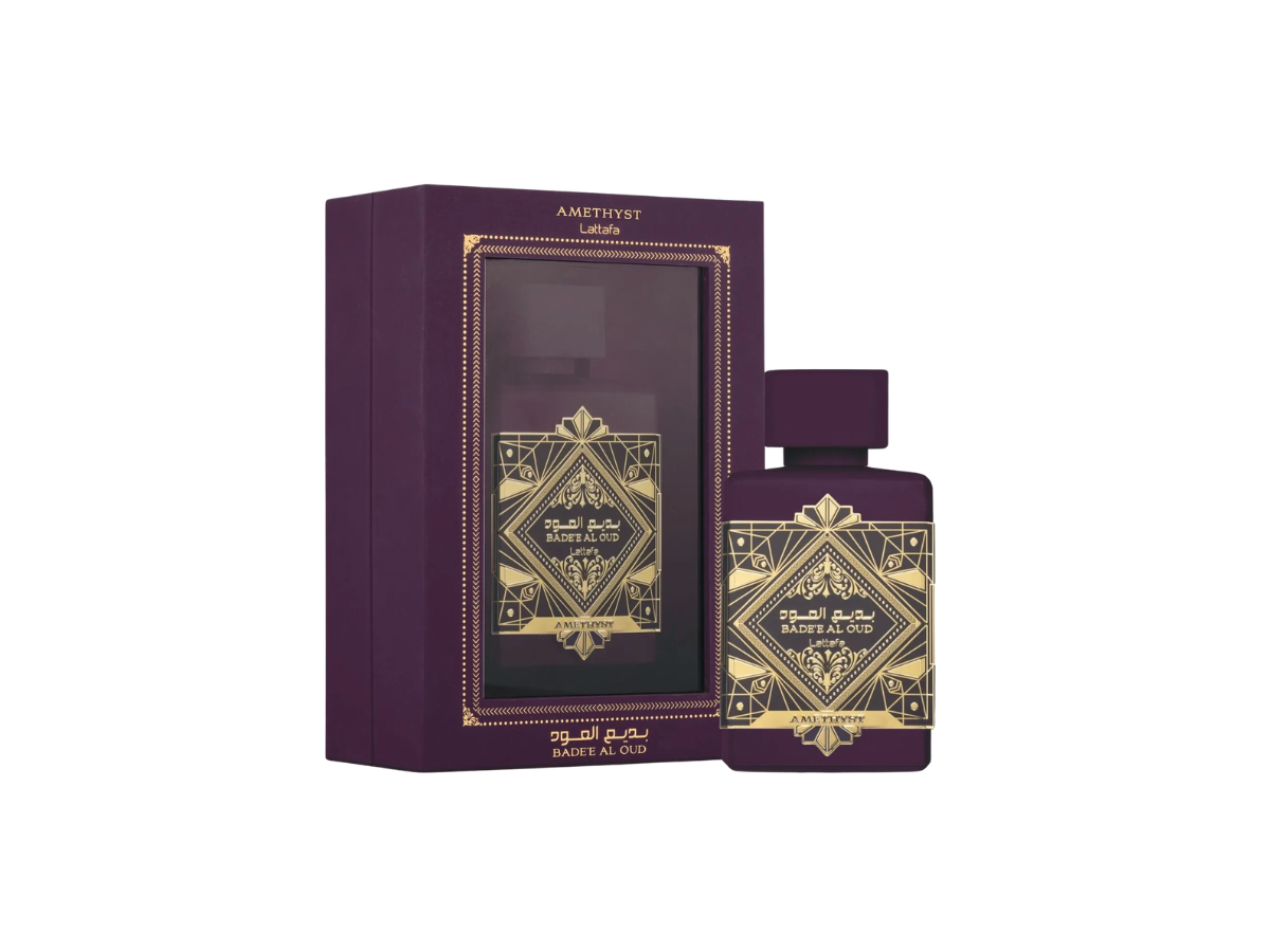 Perfume Arabe Badee Al Oud Amethyest Lattafa Mujer 100ml