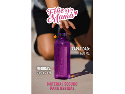 Botella Deportiva  Cuadrada x650ml