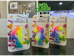 Velas de Cumple NUMERO Multicolor