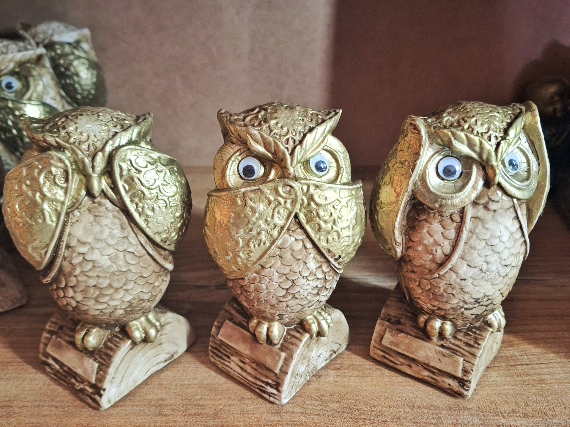 Trio Lechuzas Sabias (Sentidos) Grande