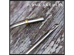 Bombilla ACERO Plana Angosta