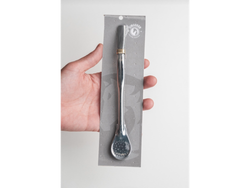 Bombilla Perita Coco con Virola ACERO