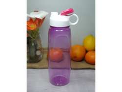 Botella Cilindrica / Hym con Tapa Anillo Flip Top