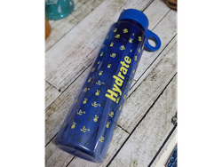 Botella Slim Serigrafiada HIDRATE con tapa Rosca78cm