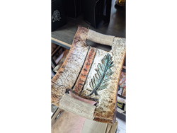 Centro De Mesa Diseño Arteaanal  Rectangular Manija