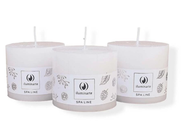 Velón Spa Linea Chico 6x6,8cm