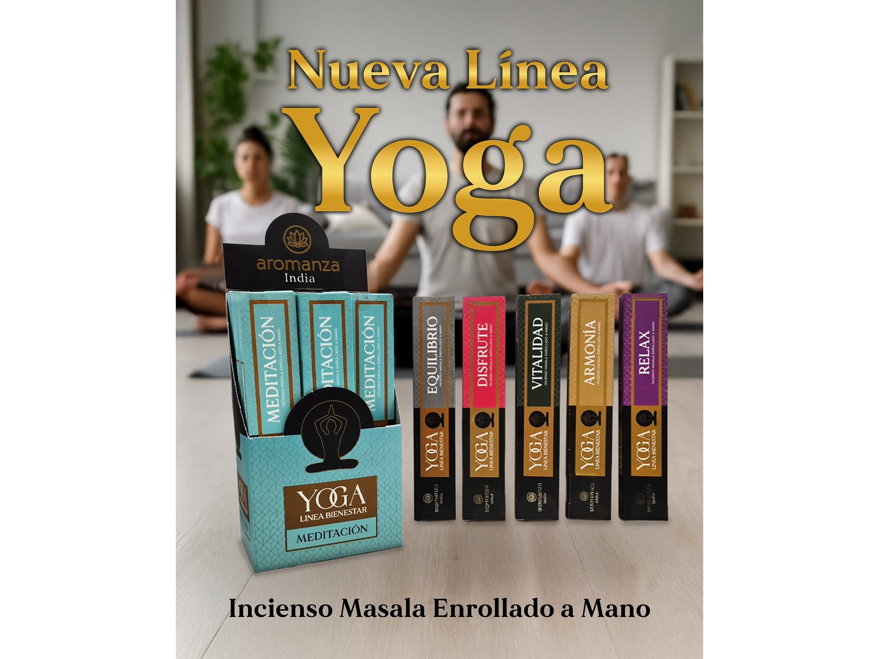 Sahumerios Linea YOGA Aromanza