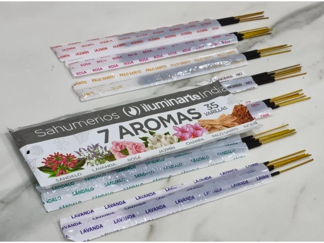 Blister x6 Sahumerios 7 AROMAS x 35v ILUMINARTE (INDIA) (Copia)
