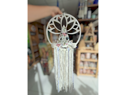 Atrapasueños Madera Láser Grande con Estopa