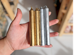 Velas Cortas ORO / PLATA
