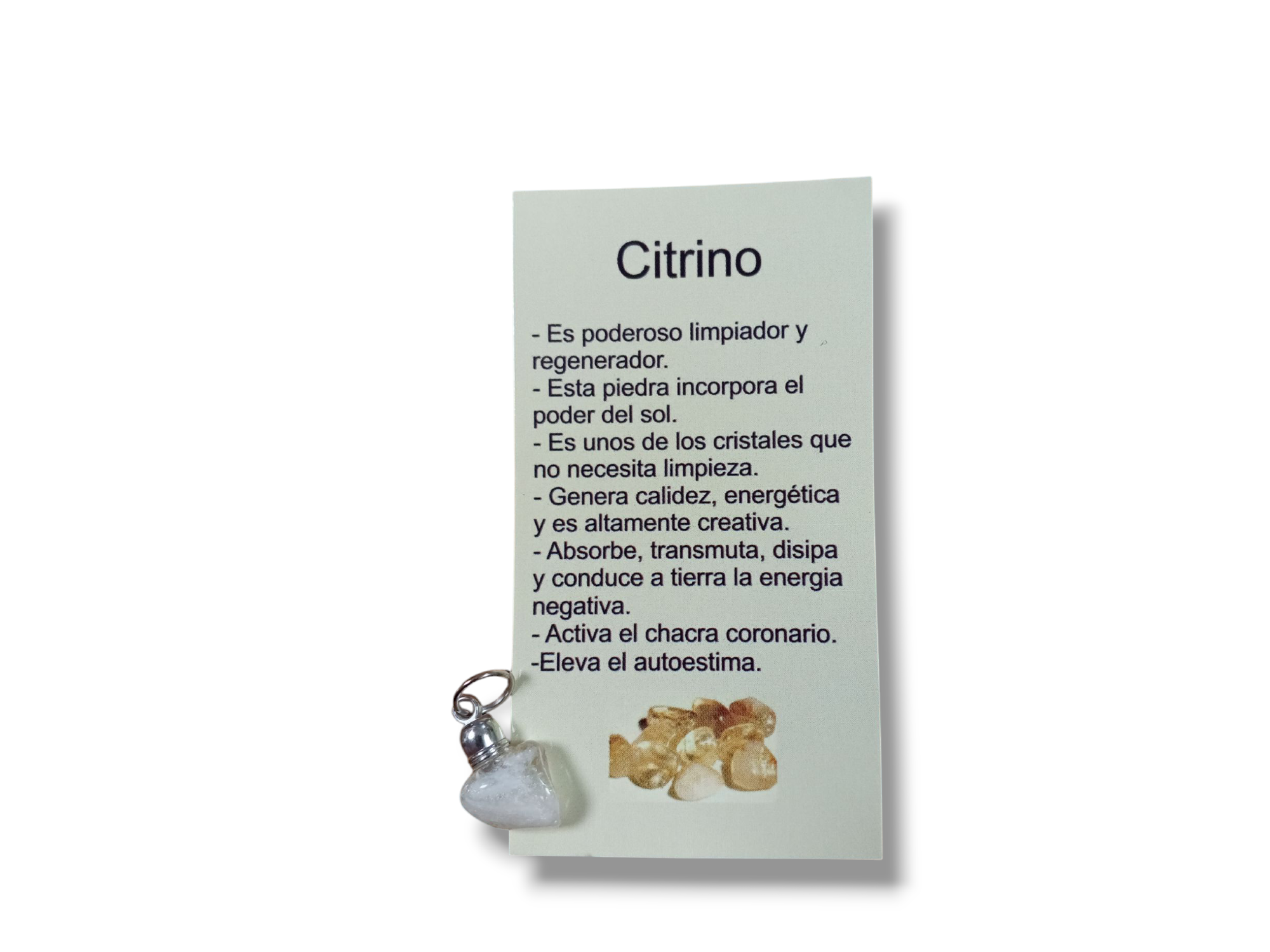 Dije Piedra Citrino Blister