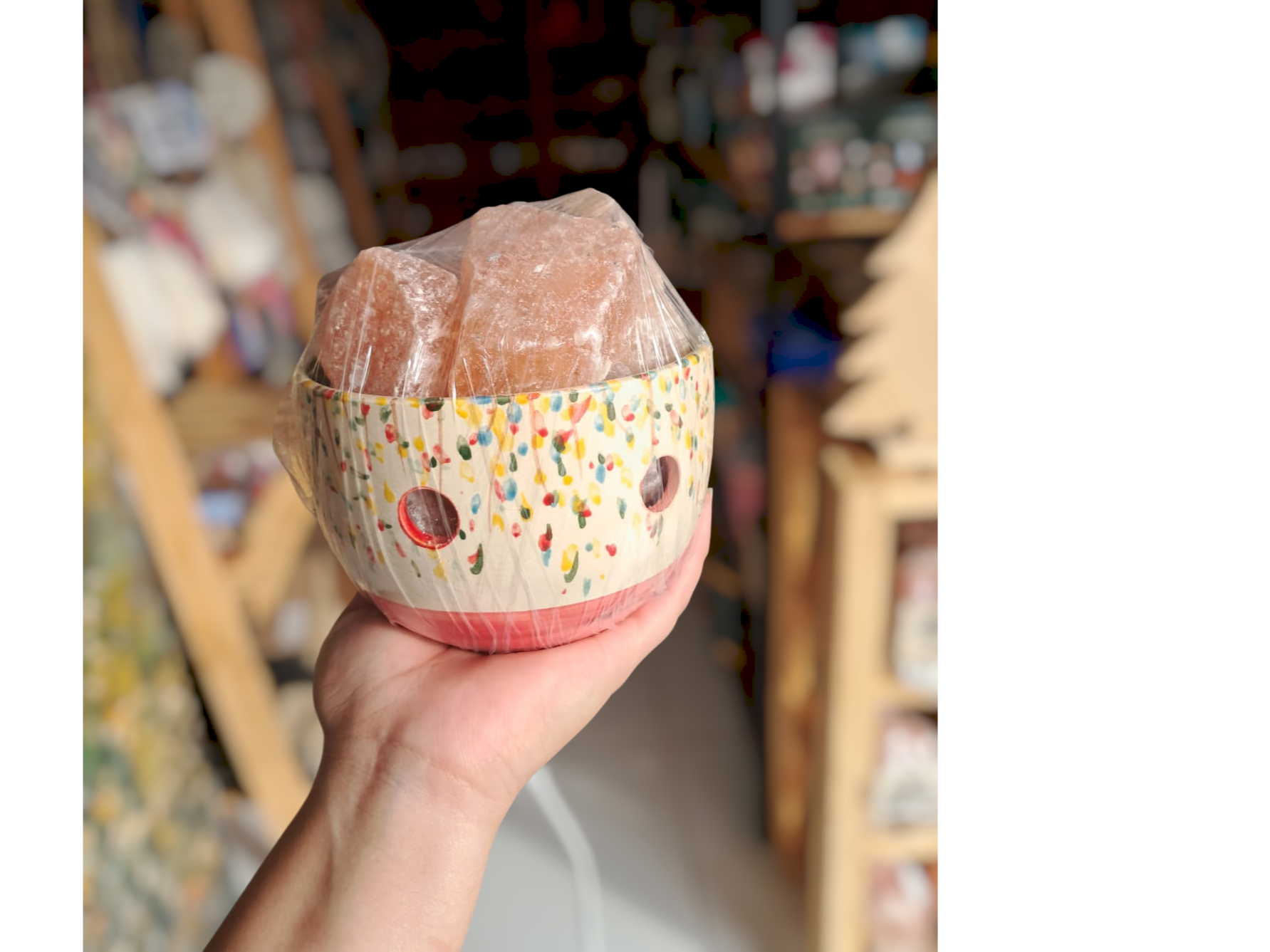 ART Lampara De Sal Cuenco Ceramica MEDIANO