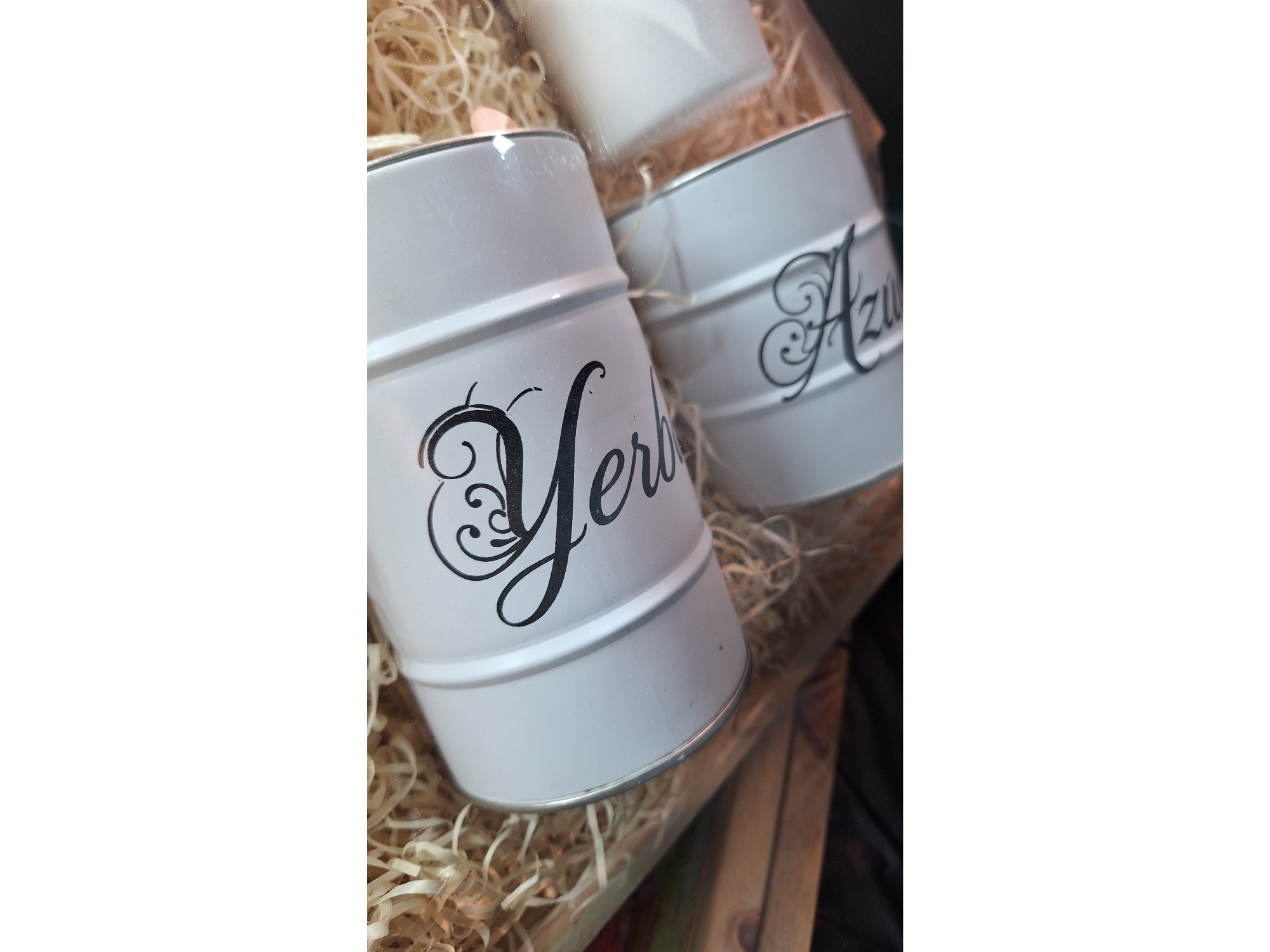 Yerbero y Azucarero Latas Barril