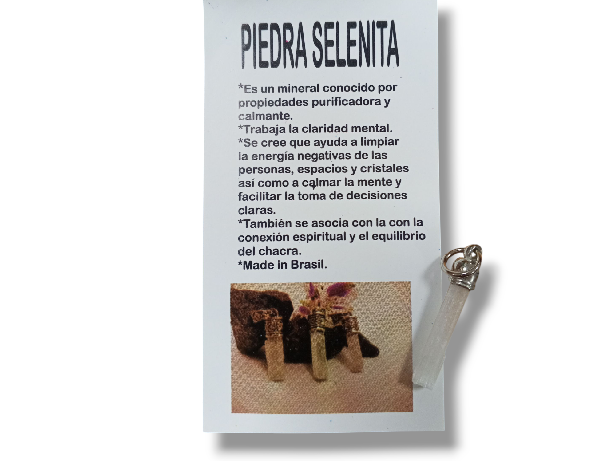 Dije Piedra Selenita