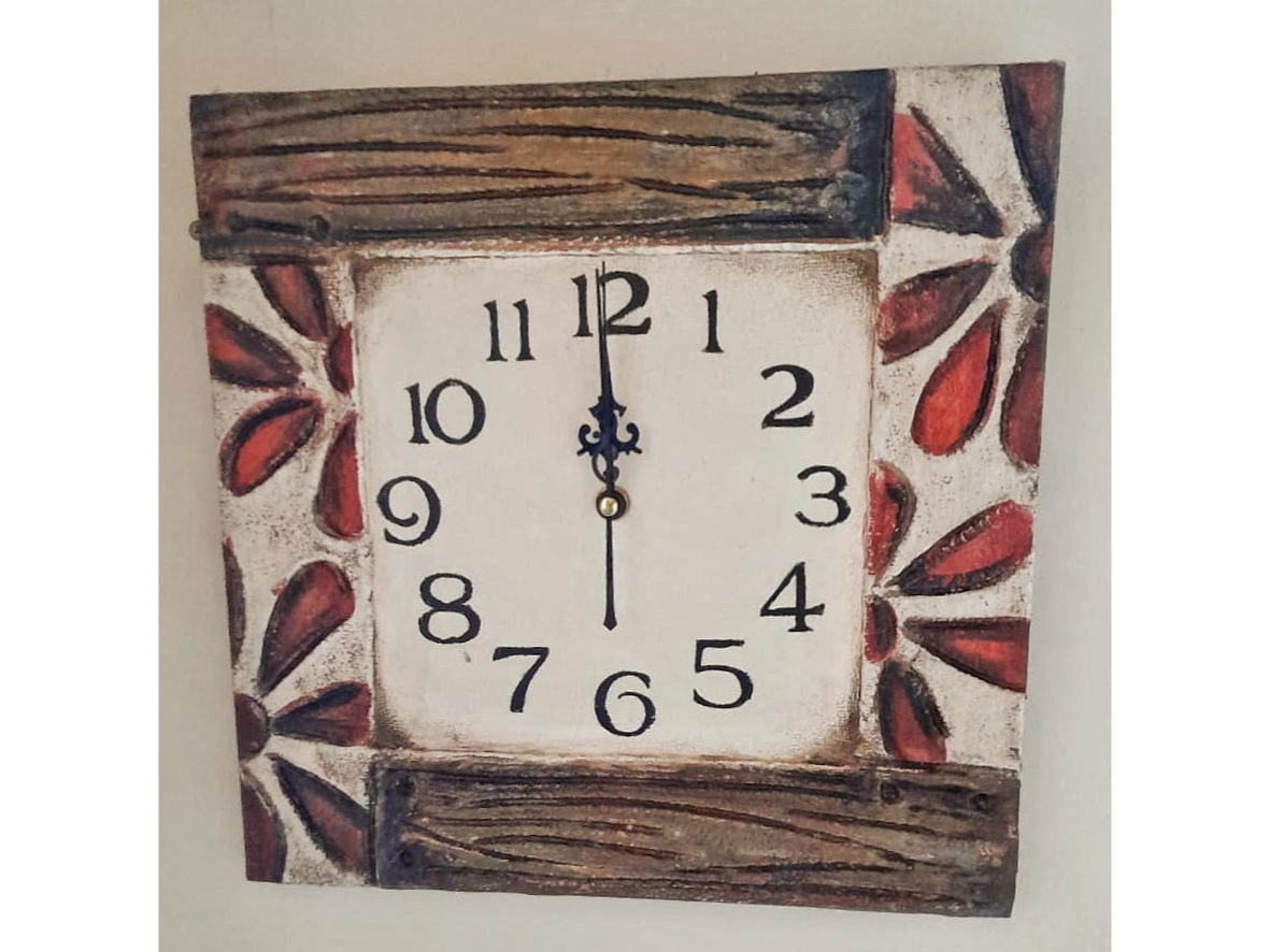 Reloj Diseño Artesanal CUADRADO