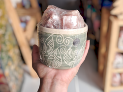 ART Lampara De Sal Cuenco Ceramica Chico