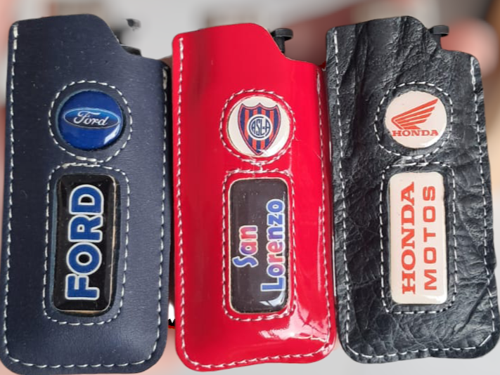 Encendedor con Dome Funda de Cuero