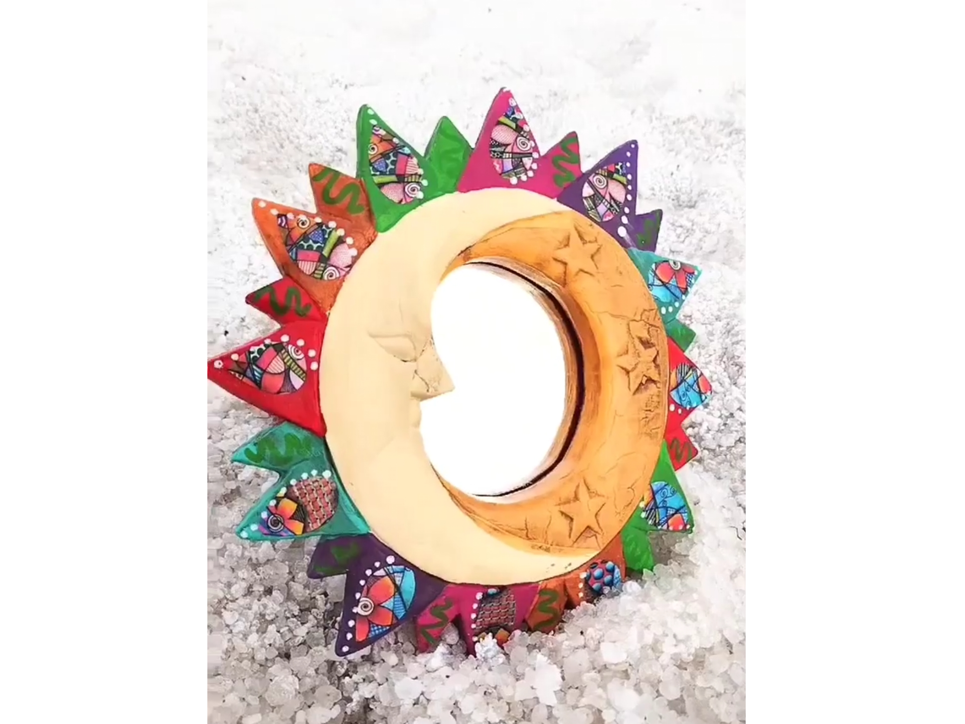 Espejo Sol & Luna ARTESANAL