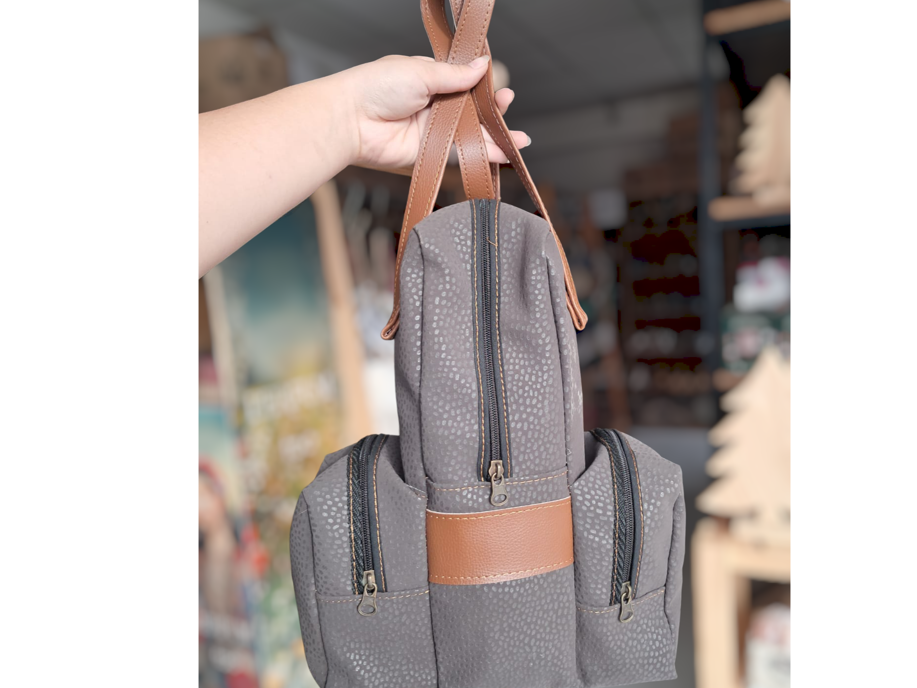 Bolso Matero Desc S/ Carpincho Artesanal