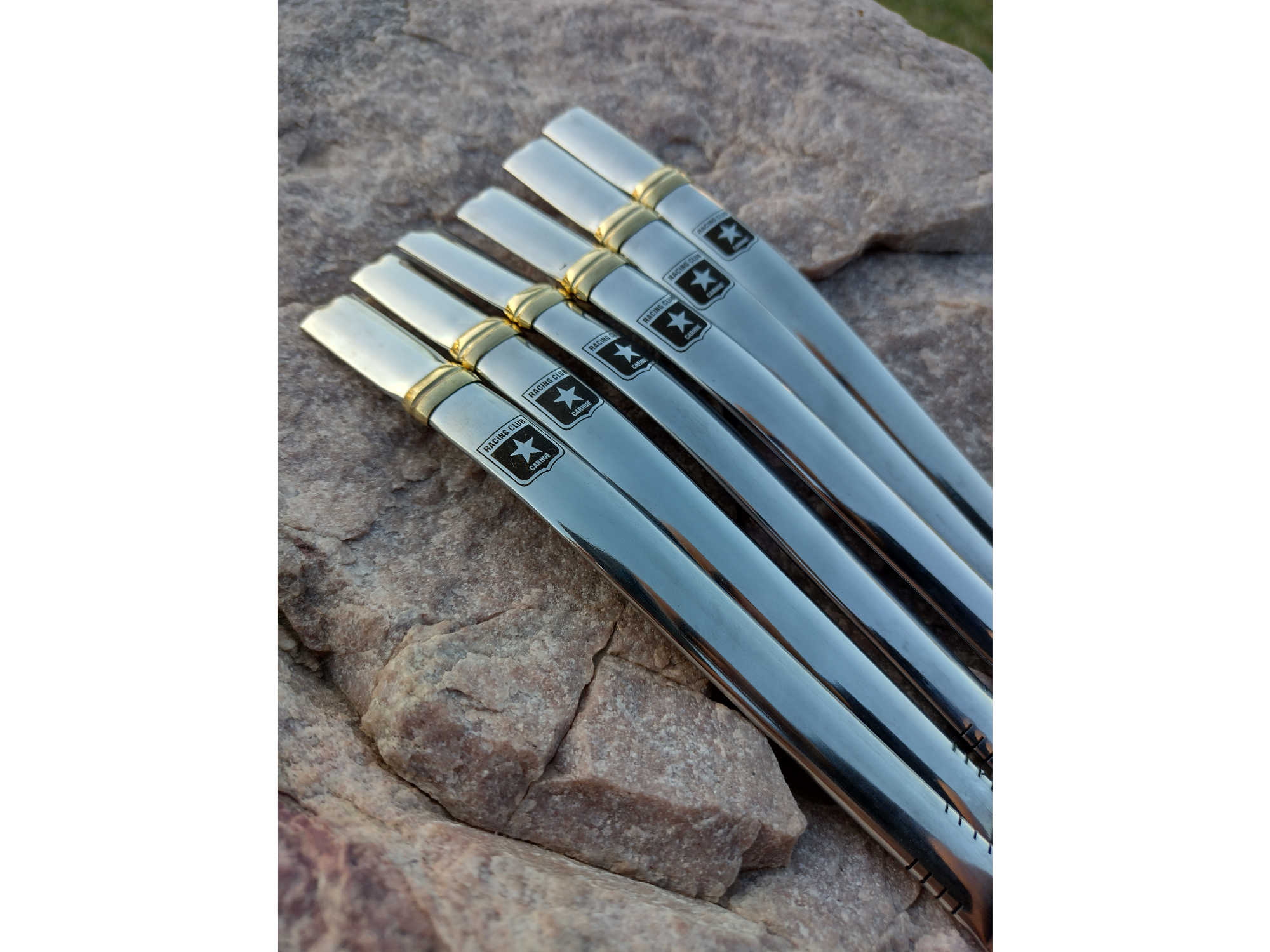 Bombilla ACERO Personalizada Grabado Laser