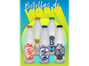 Botella de Vidrio Estampada con Tapa Hermetica