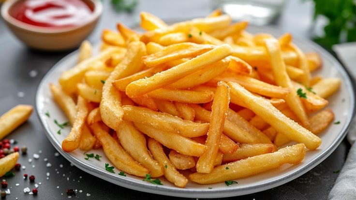 Papas fritas y sándwich