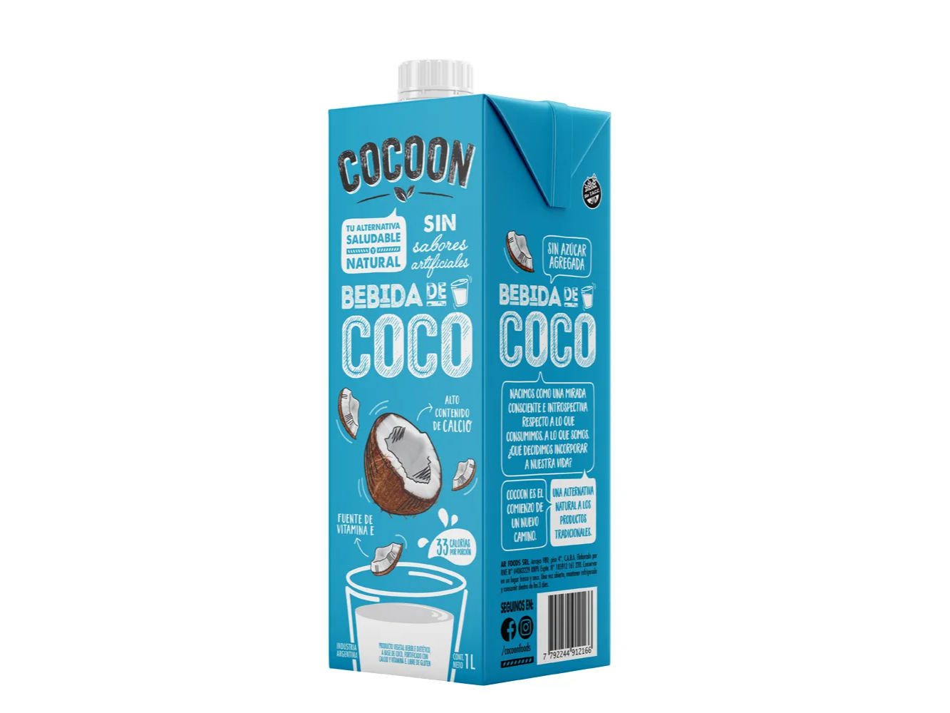 LECHE DE COCO COCOON S/A   - SILK 1LT