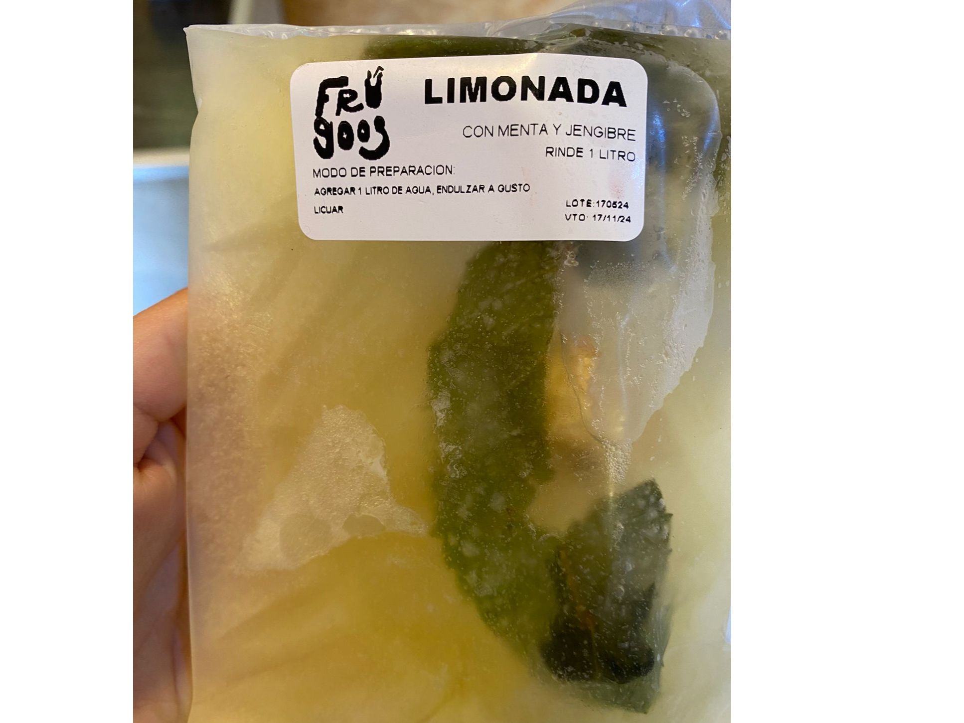 LIMONADA DE MENTA Y JENGIBRE