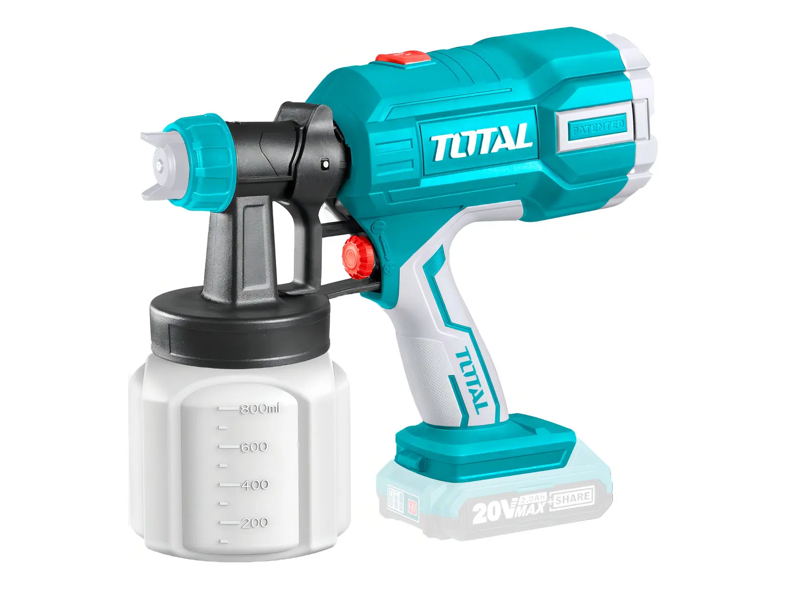 EQUIPO PARA PINTAR 20V 800ML S/BATERIA S/CARGADOR-V2V0EP210