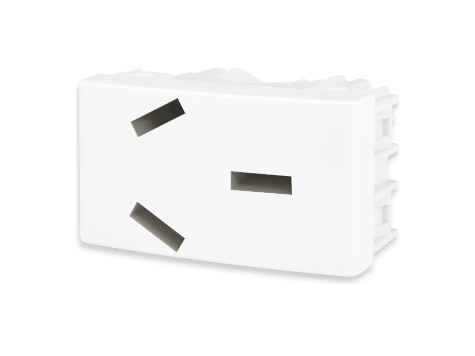 Modulo Toma 20 amp para caja 5x5 modelo Civil Marca Kalop