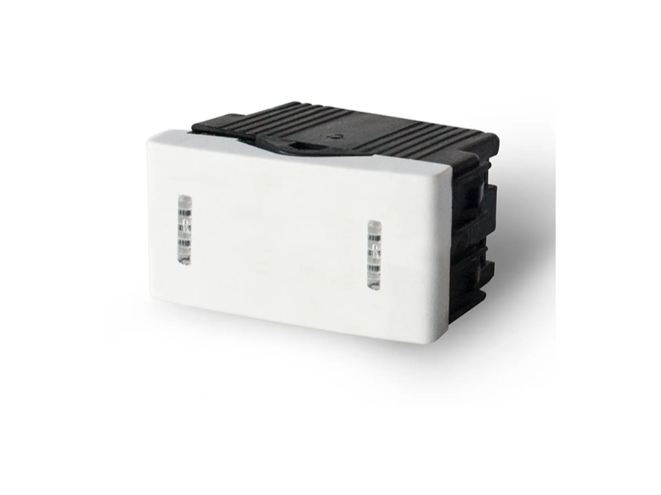 Llave bipolar combinada de 4 Vías color blanco 10 amp Marca Kalop