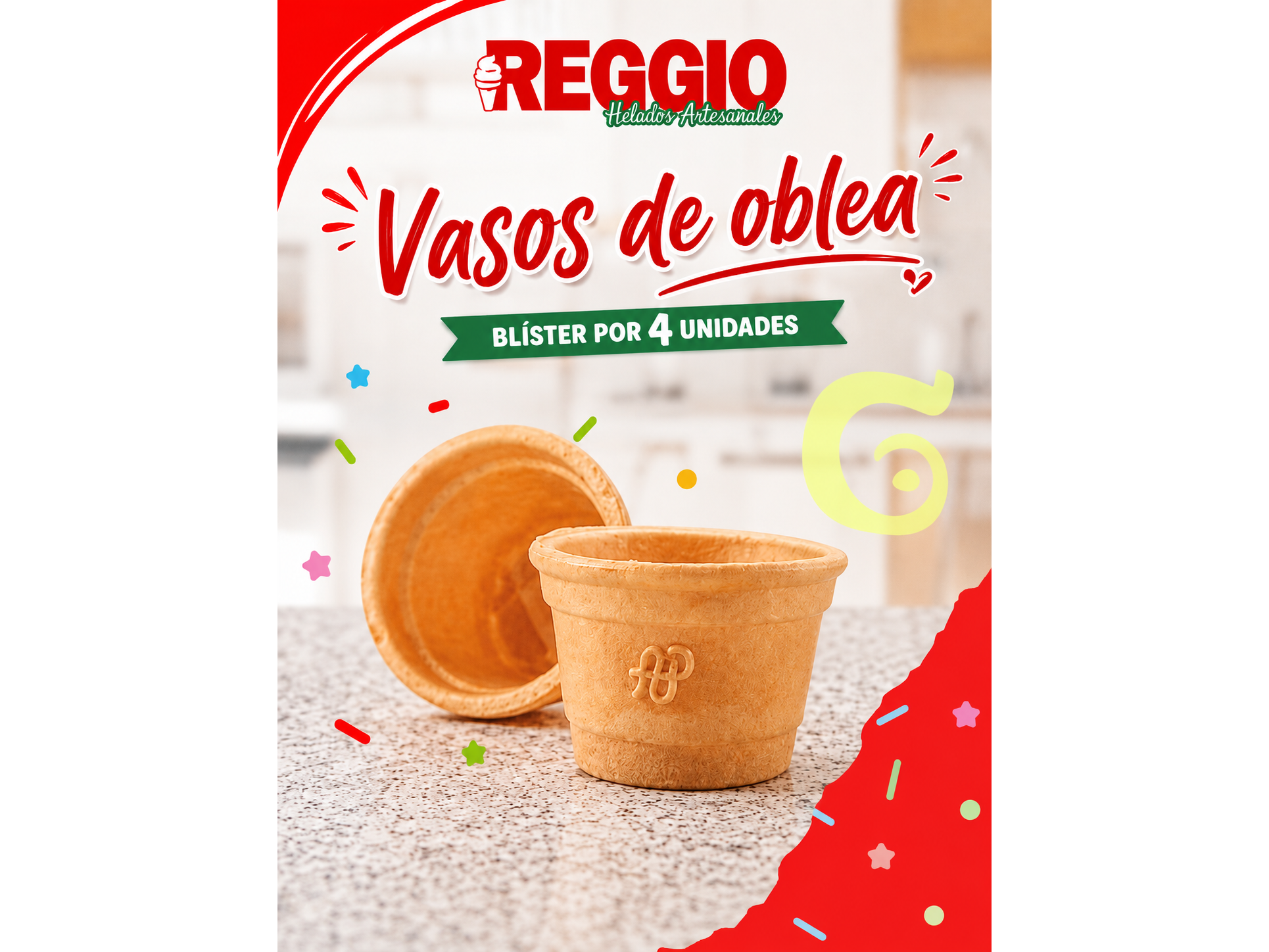 Vasos de oblea