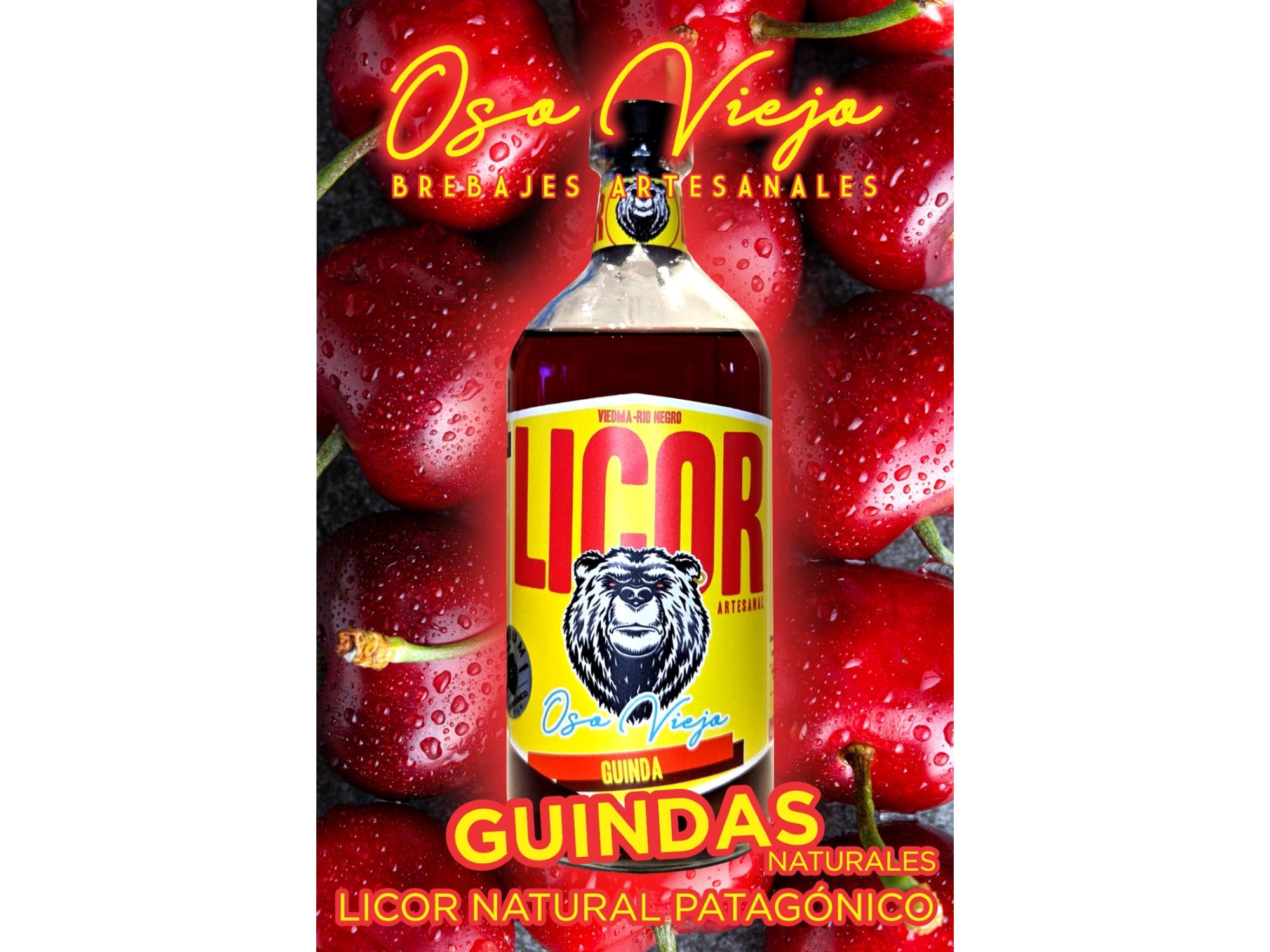 Licor de Guindas "Oso Viejo"