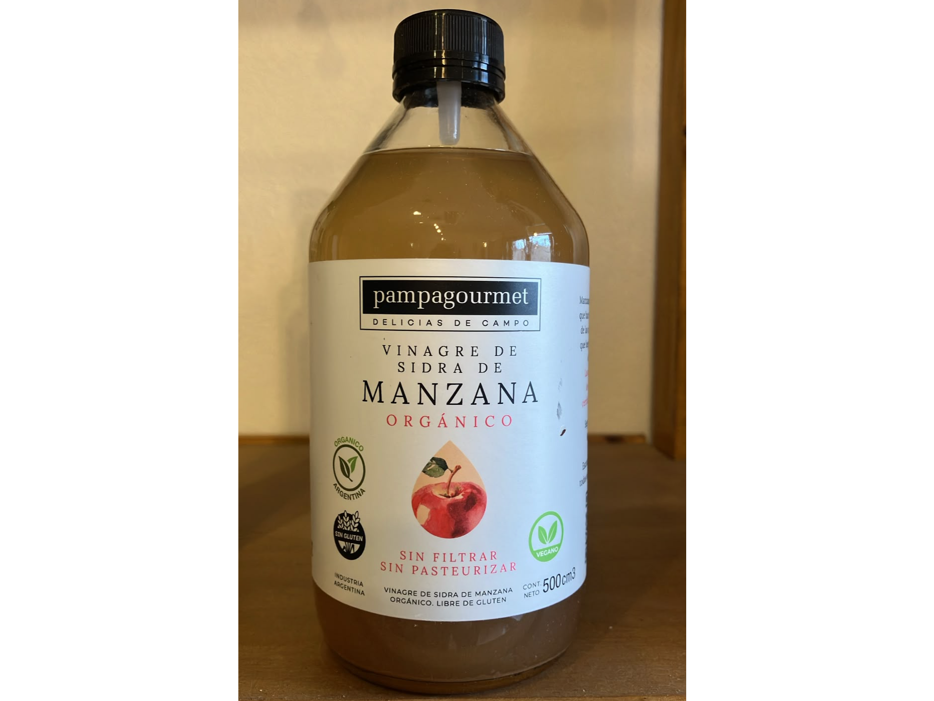 Vinagre de Manzana "Pampa Gourmet" x 500 ml.