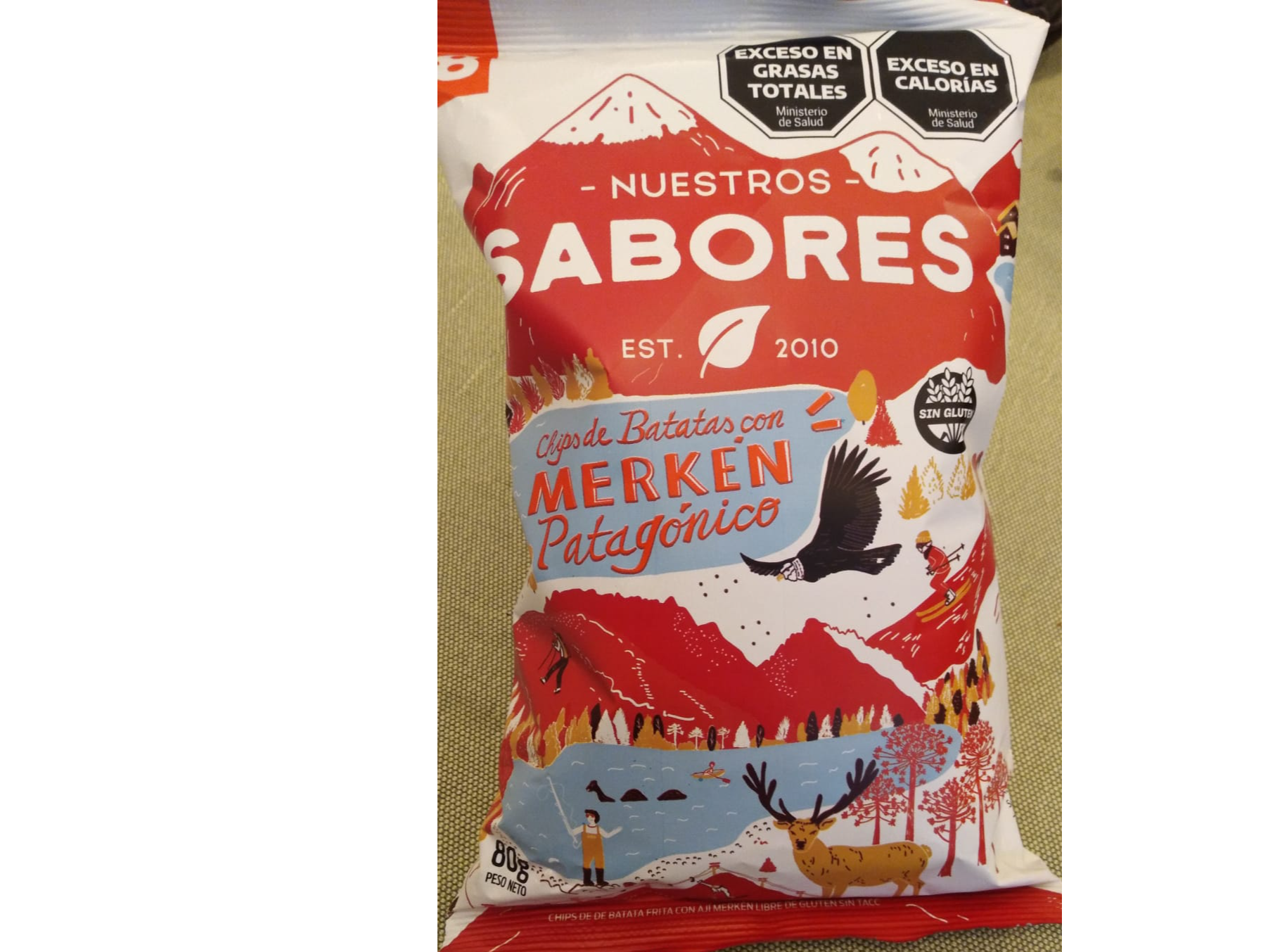 Nuestros Sabores - chips batatas 80 gr