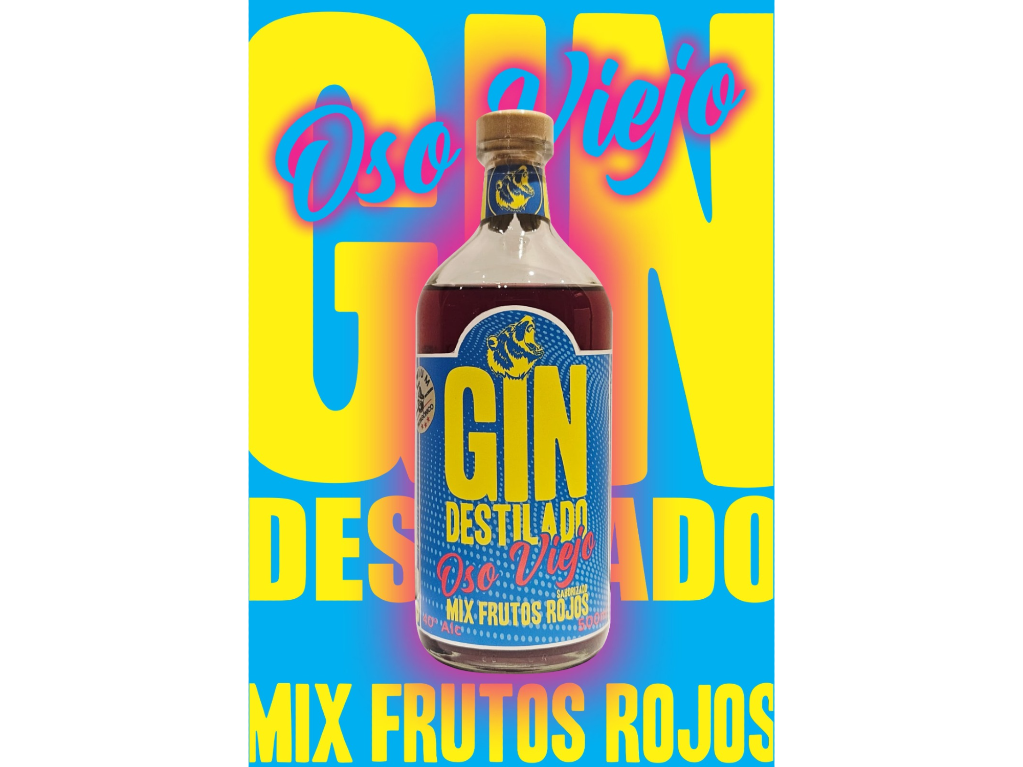 Gin Mix Frutos Rojos "Oso Viejo"