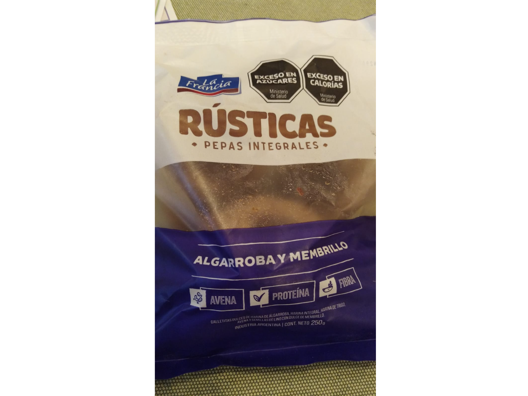 rusticas pepas integrales 250 gr