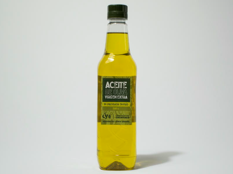 Aceite de Oliva virgen extra Agroecológico "Cuchiyaco" 500 cc
