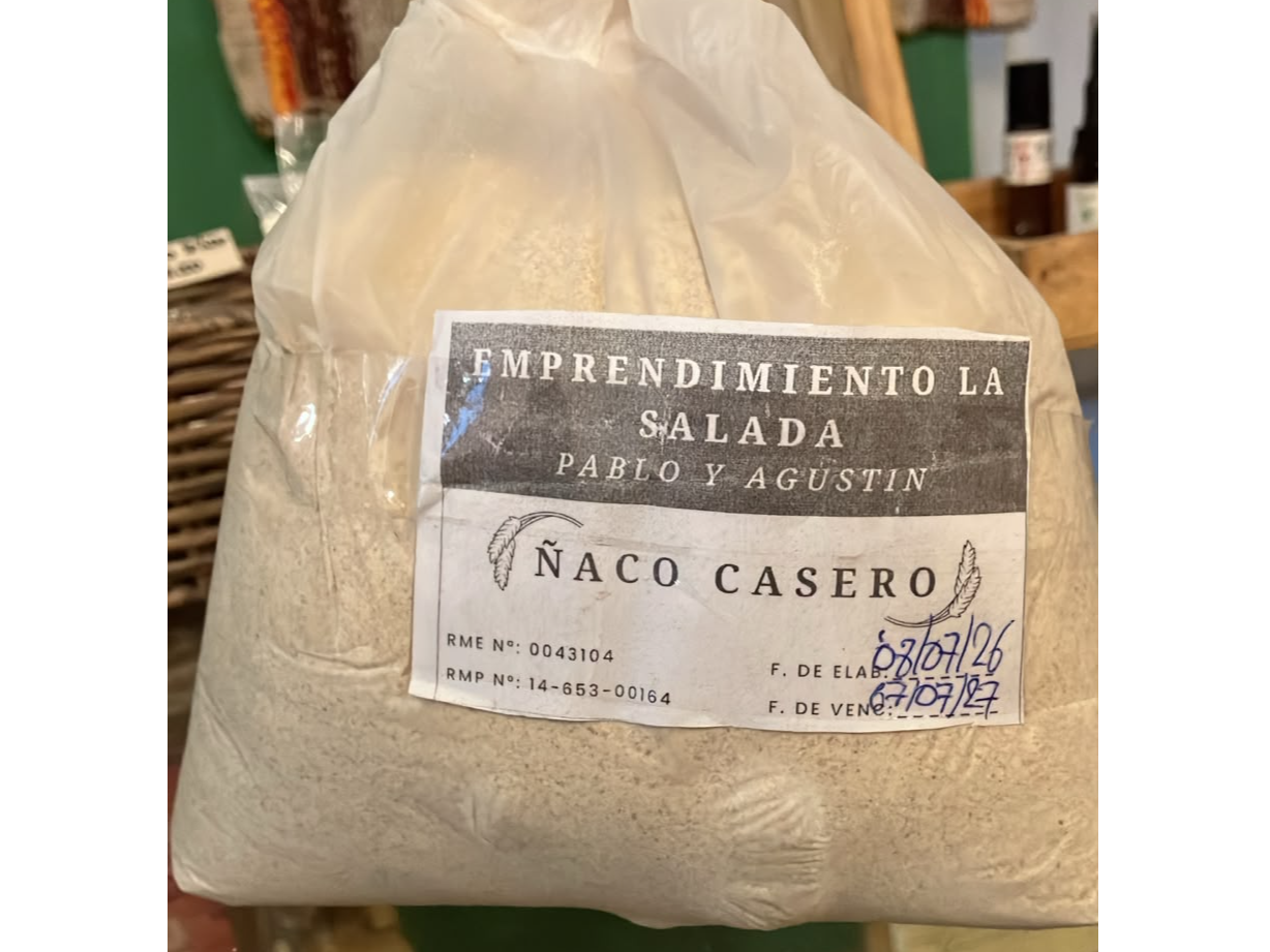 Ñaco casero de "La Salada" x 1 kg.