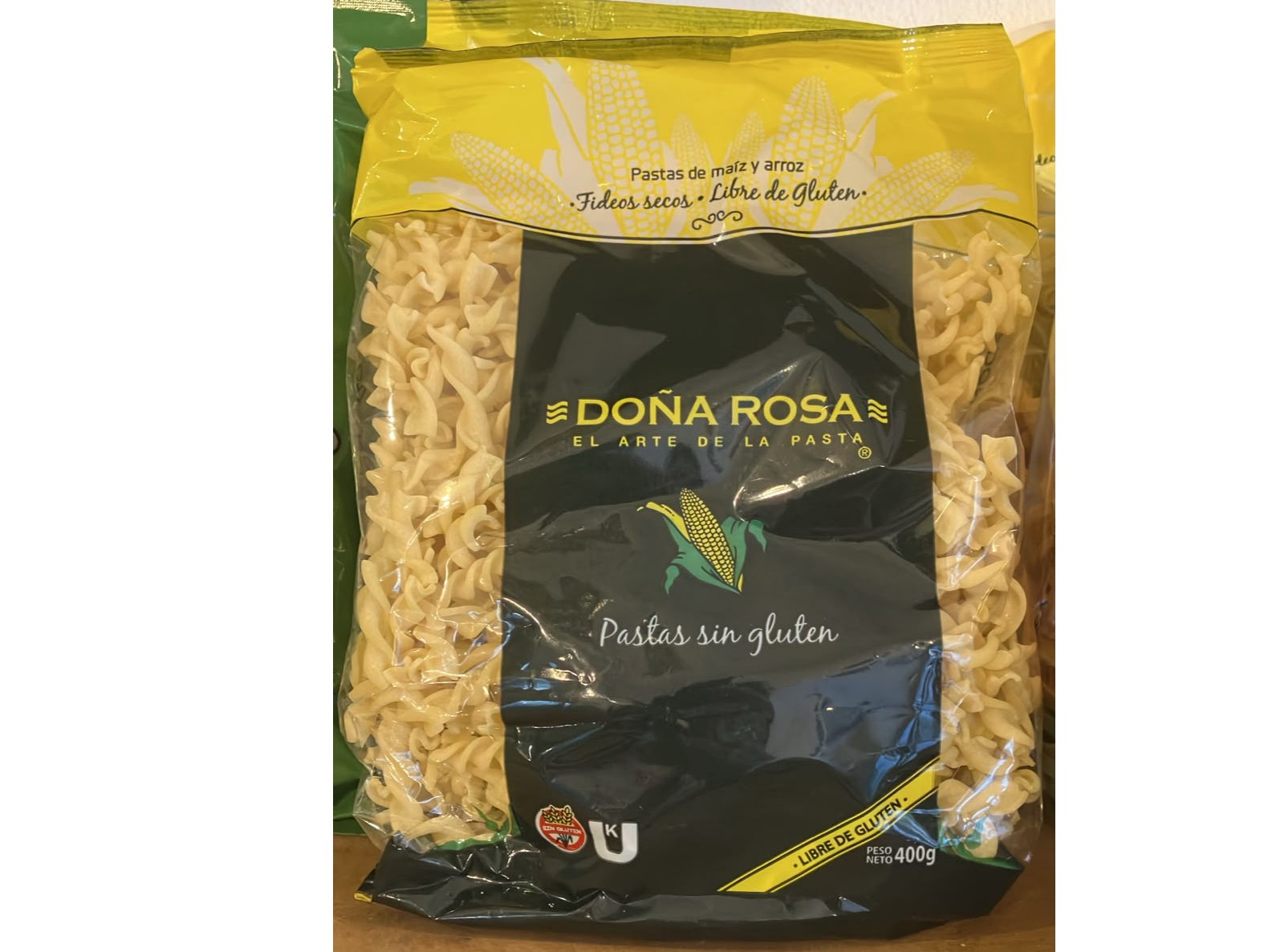 Fusilli de maíz y arroz "Doña Rosa"
