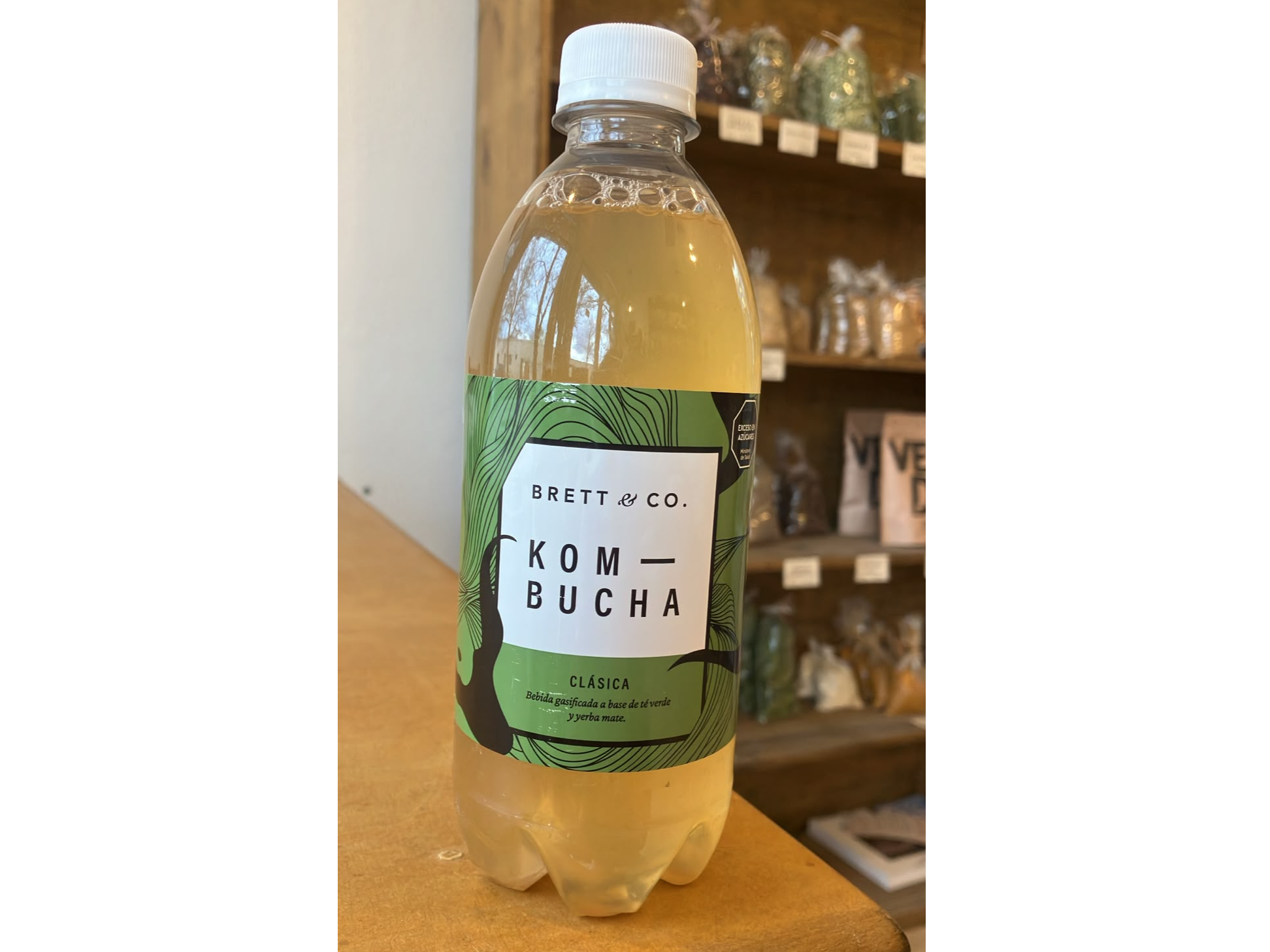 Kombucha  de tè verde y yerba mate "Brett & Co"